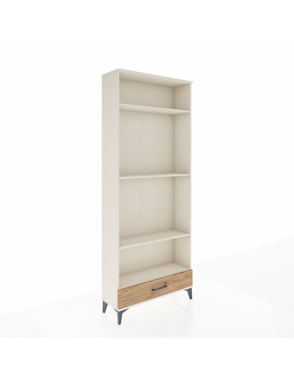 Arges Dolap 4 Raflı Tek Çekmeceli 88x30x221 Aytaşı-Çam