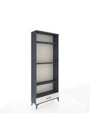 Arges Dolap 4 Raflı Tek Çekmeceli 88x30x221 Antrasit-Aytaşı