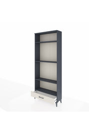 Arges Dolap 4 Raflı Tek Çekmeceli 88x30x221 Antrasit-Aytaşı