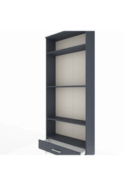 Arges Dolap 4 Raflı Tek Çekmeceli 88x30x221 Antrasit-Antrasit