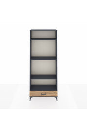 Arges Dolap 4 Raflı Tek Çekmeceli 88x30x221 Antrasit-Çam