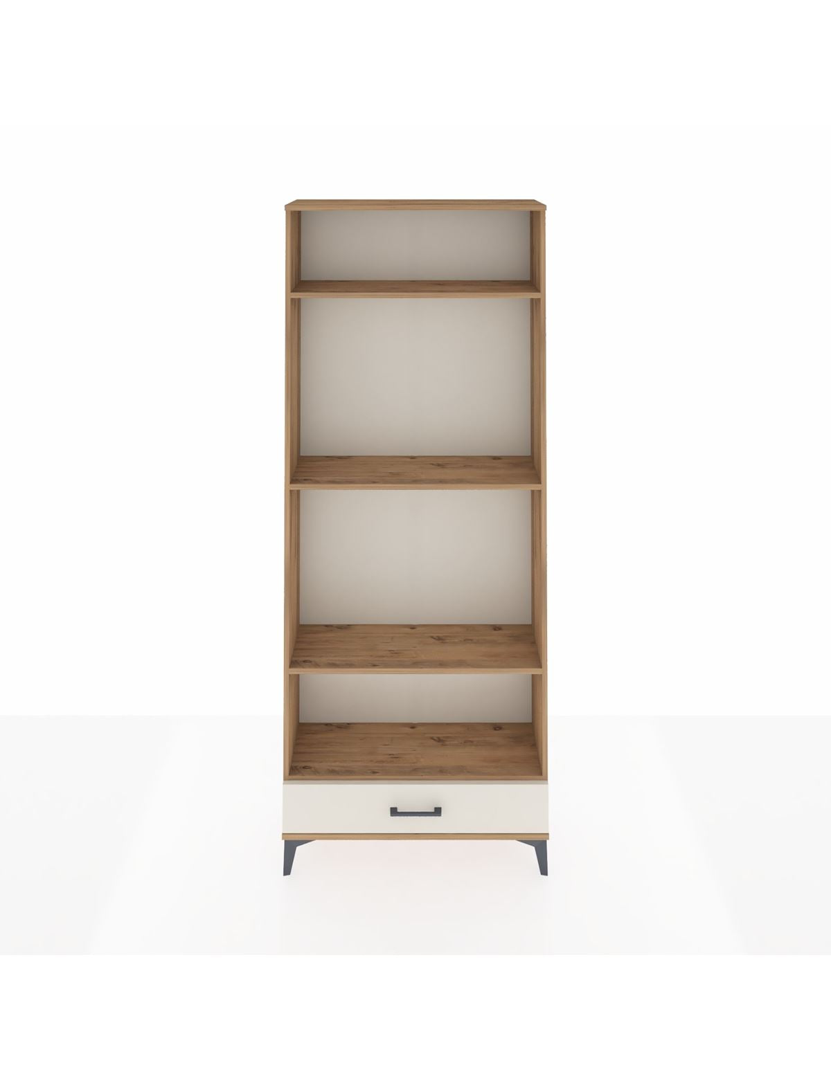 Arges Dolap 4 Raflı Tek Çekmeceli 88x30x221 Çam-Aytaşı