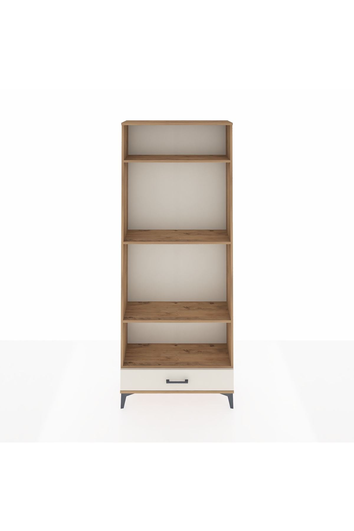 Arges Dolap 4 Raflı Tek Çekmeceli 88x30x221 Çam-Aytaşı