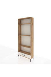 Arges Dolap 4 Raflı Tek Çekmeceli 88x30x221 Çam-Aytaşı