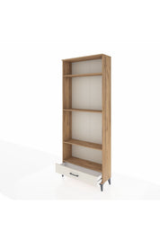 Arges Dolap 4 Raflı Tek Çekmeceli 88x30x221 Çam-Aytaşı