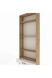 Arges Dolap 4 Raflı Tek Çekmeceli 88x30x221 Çam-Aytaşı