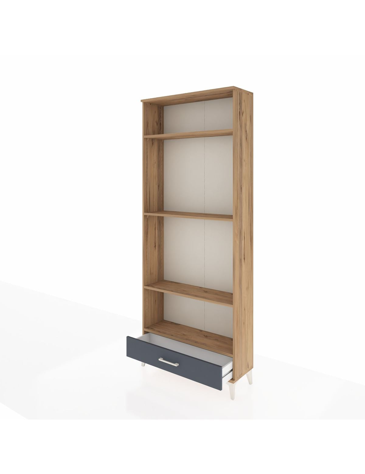 Arges Dolap 4 Raflı Tek Çekmeceli 88x30x221 - S30M114V8A