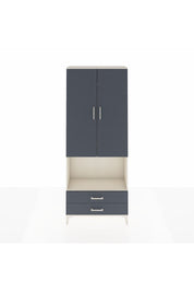 Arges Dolap 3 Raflı 2 Çekmeceli Tek Askılı 88x30x221 Aytaşı-Antrasit