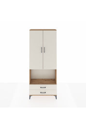 Arges Dolap 3 Raflı 2 Çekmeceli Tek Askılı 88x30x221 Çam-Aytaşı