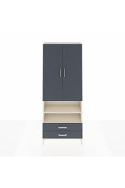 Arges Dolap 5 Raflı 2 Çekmeceli 2 Kapaklı 88x30x221 Aytaşı-Antrasit