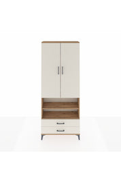 Arges Dolap 5 Raflı 2 Çekmeceli 2 Kapaklı 88x30x221 Çam-Aytaşı