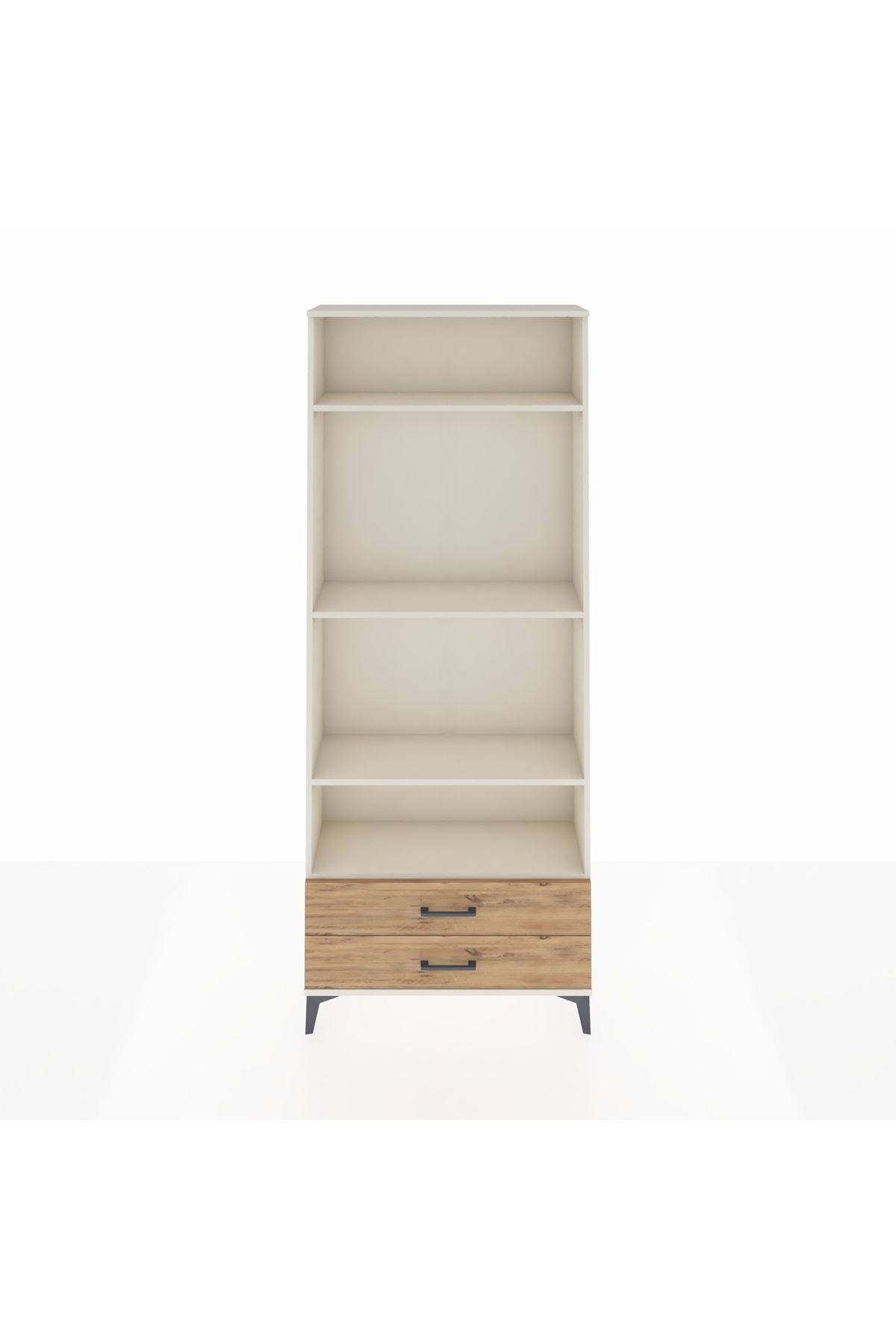 Arges Dolap 4 Raflı 2 Çekmeceli 88x30x221 Aytaşı-Çam