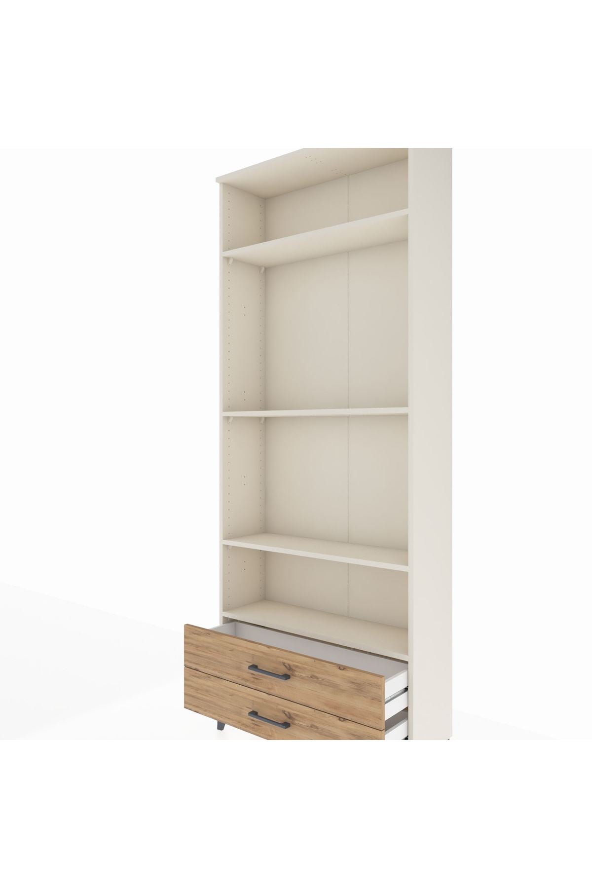 Arges Dolap 4 Raflı 2 Çekmeceli 88x30x221 Aytaşı-Çam