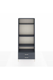 Arges Dolap 4 Raflı 2 Çekmeceli 88x30x221 Antrasit-Antrasit