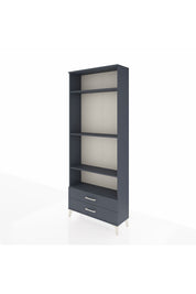 Arges Dolap 4 Raflı 2 Çekmeceli 88x30x221 Antrasit-Antrasit