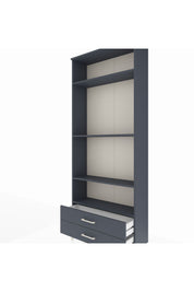 Arges Dolap 4 Raflı 2 Çekmeceli 88x30x221 Antrasit-Antrasit