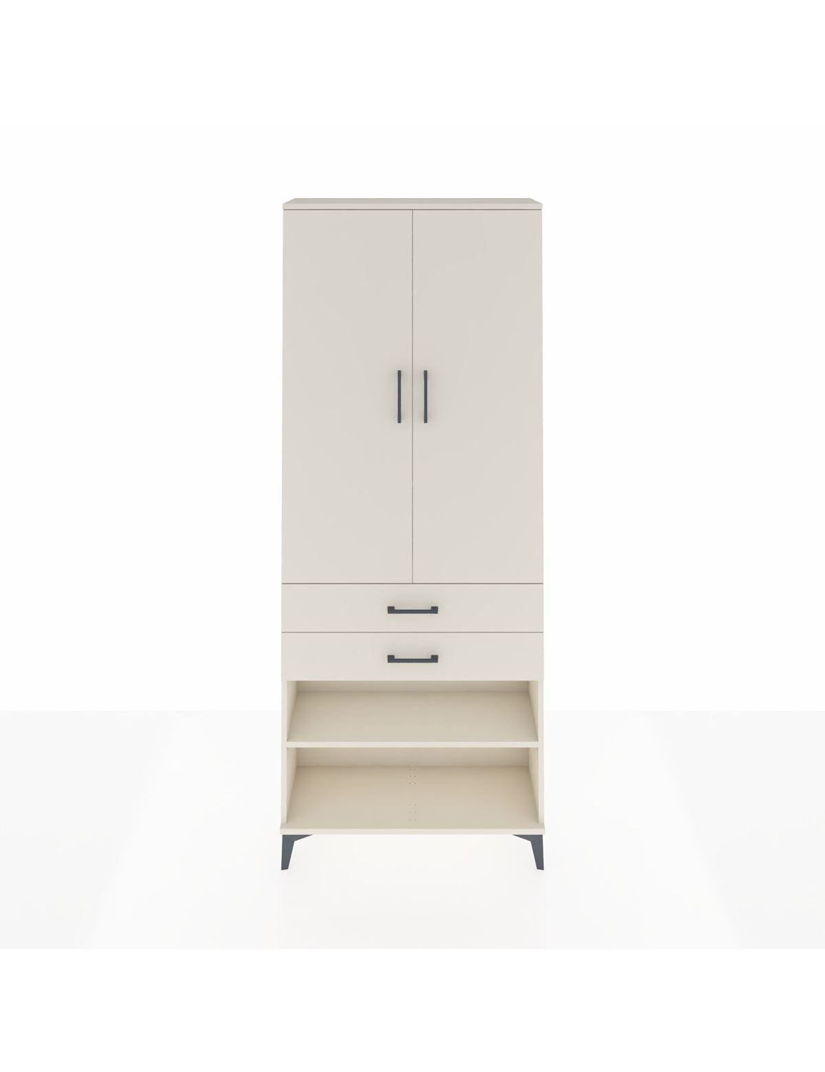 Arges Dolap 4 Raflı 2 Çekmeceli 2 Kapaklı 88x30x221 Aytaşı-Aytaşı