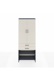 Arges Dolap 4 Raflı 2 Çekmeceli 2 Kapaklı 88x30x221 Antrasit-Aytaşı