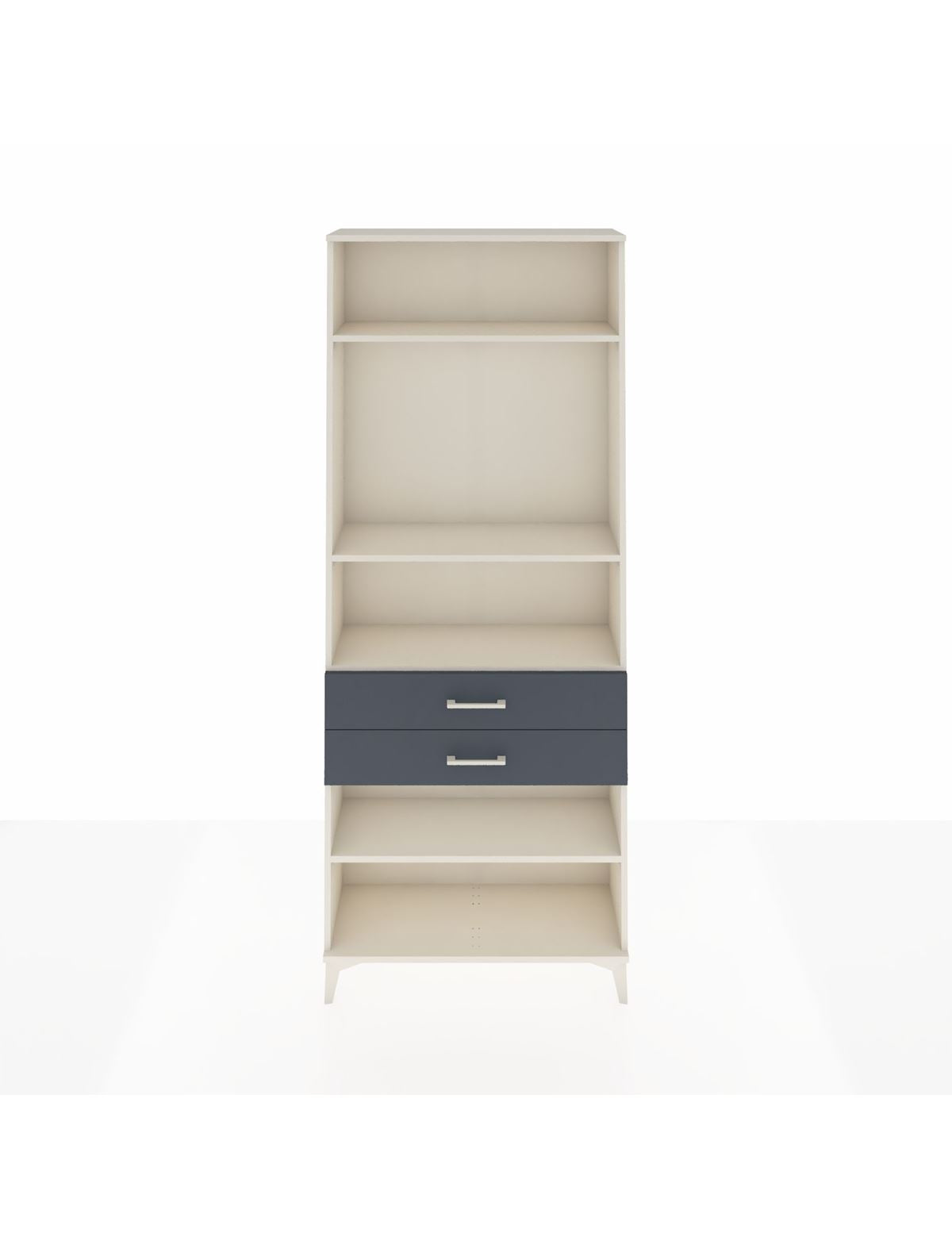 Arges Dolap 4 Raflı 2 Çekmeceli 88x30x221 Aytaşı-Antrasit