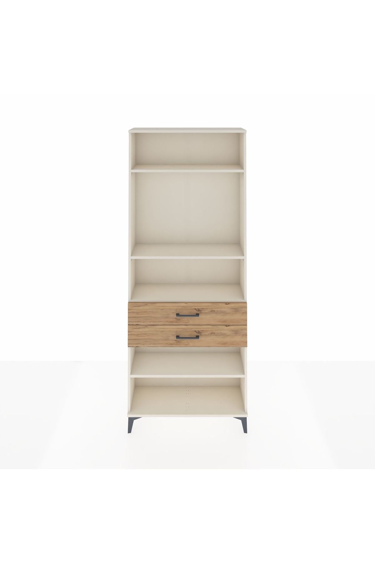 Arges Dolap 4 Raflı 2 Çekmeceli 88x30x221 Aytaşı-Çam