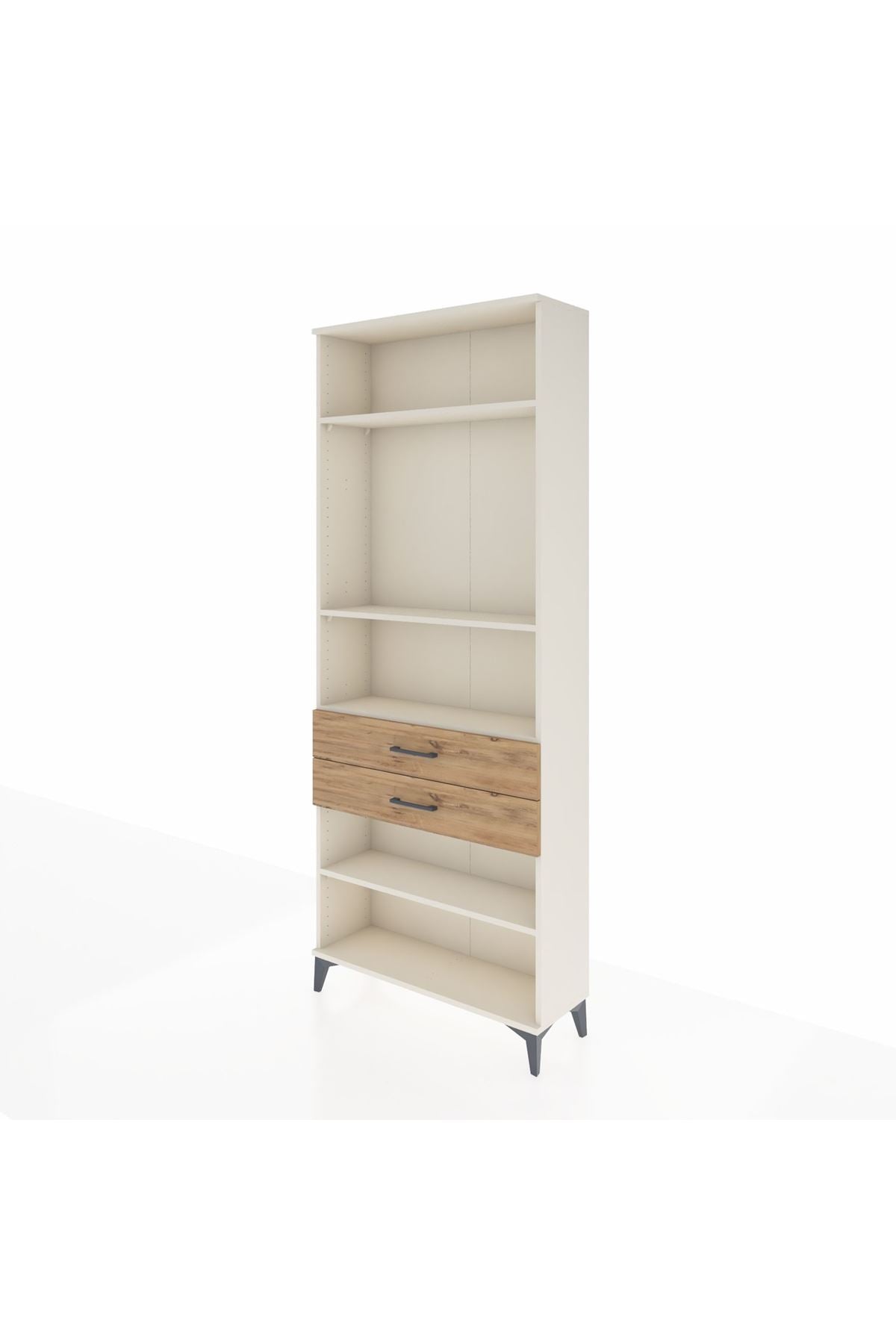 Arges Dolap 4 Raflı 2 Çekmeceli 88x30x221 Aytaşı-Çam