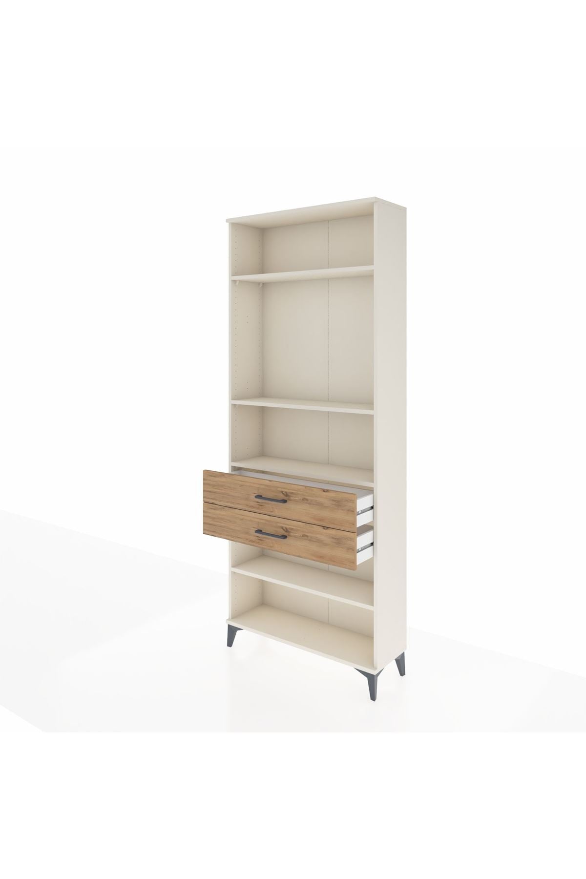 Arges Dolap 4 Raflı 2 Çekmeceli 88x30x221 Aytaşı-Çam