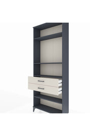 Arges Dolap 4 Raflı 2 Çekmeceli 88x30x221 Antrasit-Aytaşı