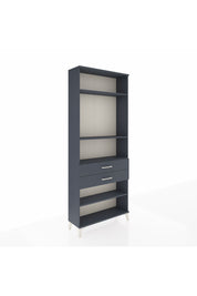 Arges Dolap 4 Raflı 2 Çekmeceli 88x30x221 Antrasit-Antrasit