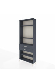 Arges Dolap 4 Raflı 2 Çekmeceli 88x30x221 Antrasit-Antrasit