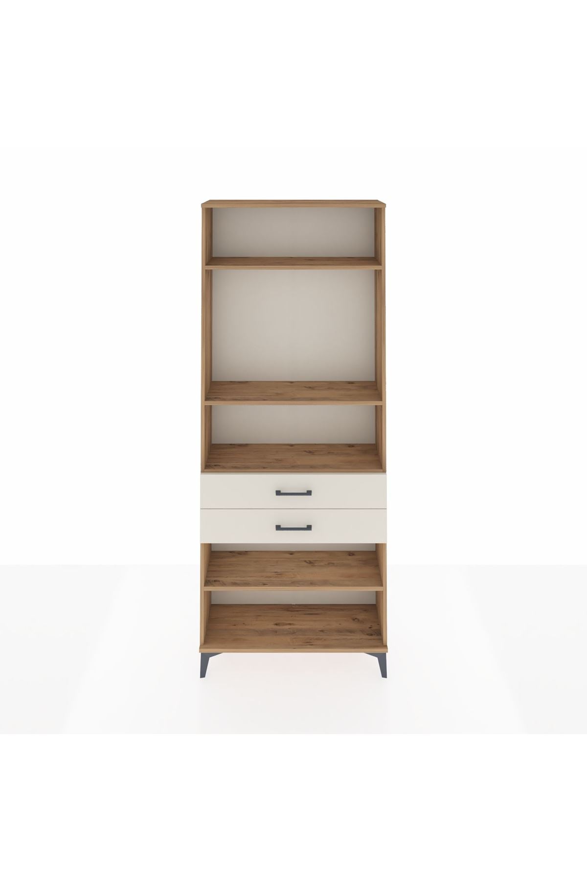 Arges Dolap 4 Raflı 2 Çekmeceli 88x30x221 Çam-Aytaşı