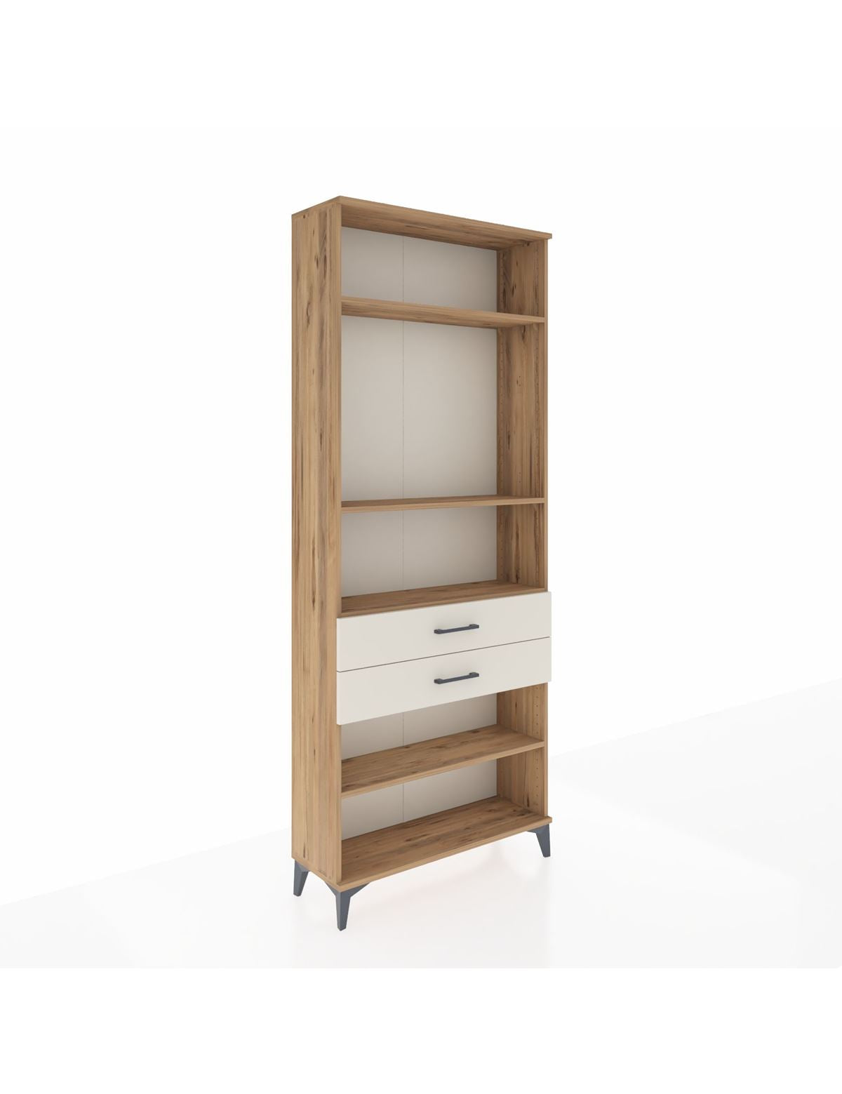 Arges Dolap 4 Raflı 2 Çekmeceli 88x30x221 Çam-Aytaşı