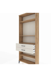 Arges Dolap 4 Raflı 2 Çekmeceli 88x30x221 Çam-Aytaşı