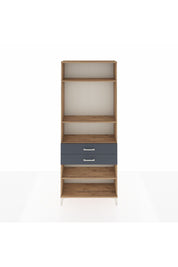 Arges Dolap 4 Raflı 2 Çekmeceli 88x30x221 Çam-Antrasit