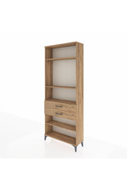 Arges Dolap 4 Raflı 2 Çekmeceli 88x30x221 Çam-Çam