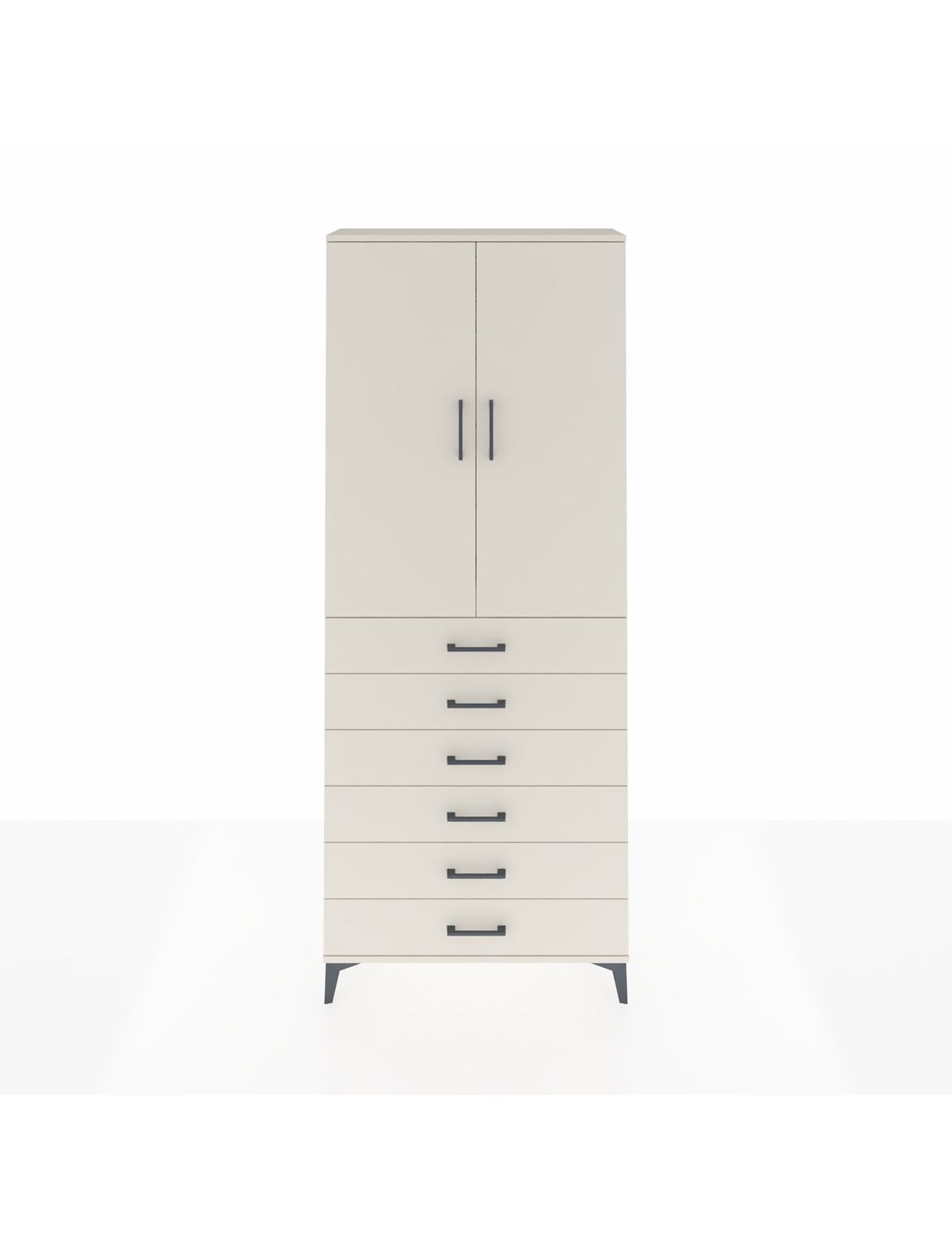 Arges Dolap 3 Raflı 6 Çekmeceli 2 Kapaklı 88x30x221 Aytaşı-Aytaşı