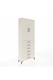 Arges Dolap 3 Raflı 6 Çekmeceli 2 Kapaklı 88x30x221 Aytaşı-Aytaşı