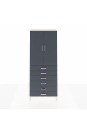 Arges Dolap 3 Raflı 6 Çekmeceli 2 Kapaklı 88x30x221 Aytaşı-Antrasit