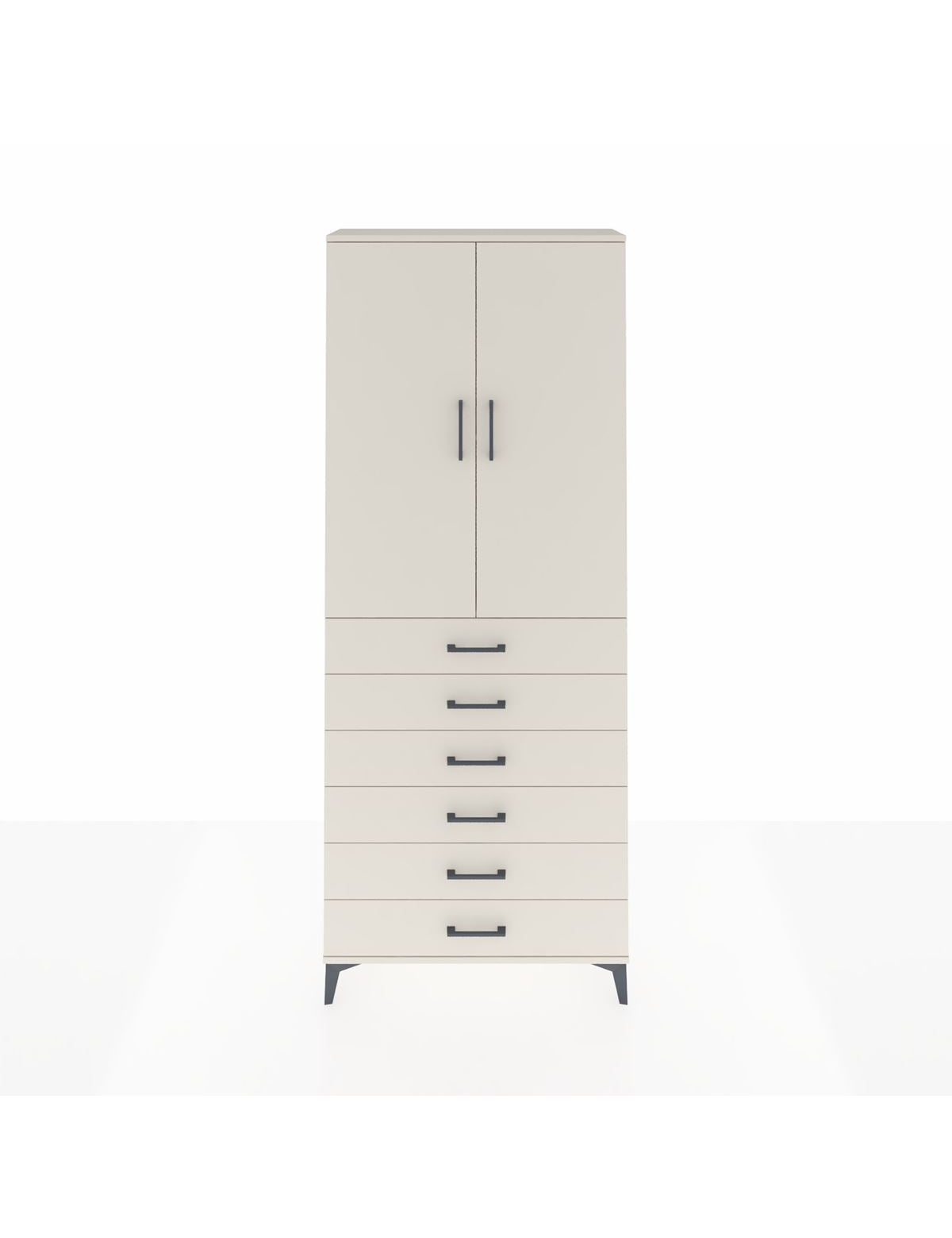 Arges Dolap 2 Raflı 6 Çekmeceli 2 Kapaklı 88x30x221 Aytaşı-Aytaşı