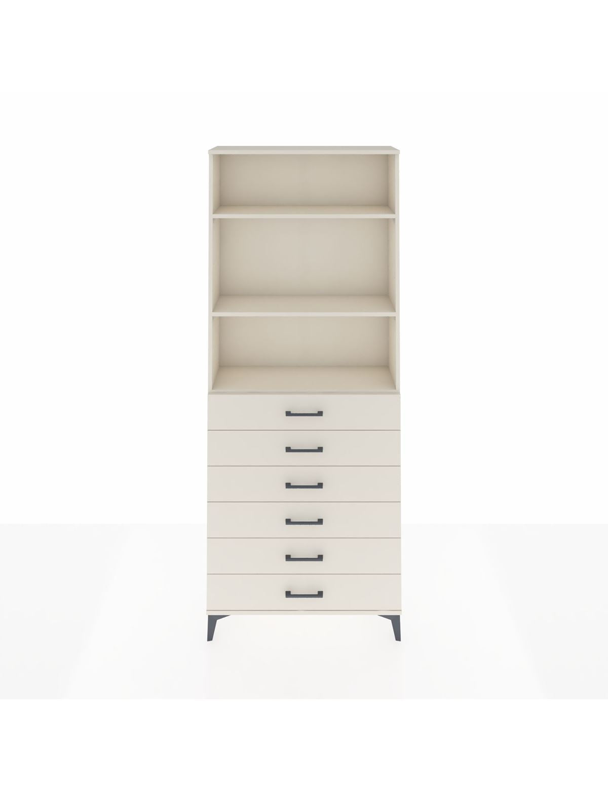 Arges Dolap 3 Raflı 6 Çekmeceli 88x30x221 Aytaşı-Aytaşı