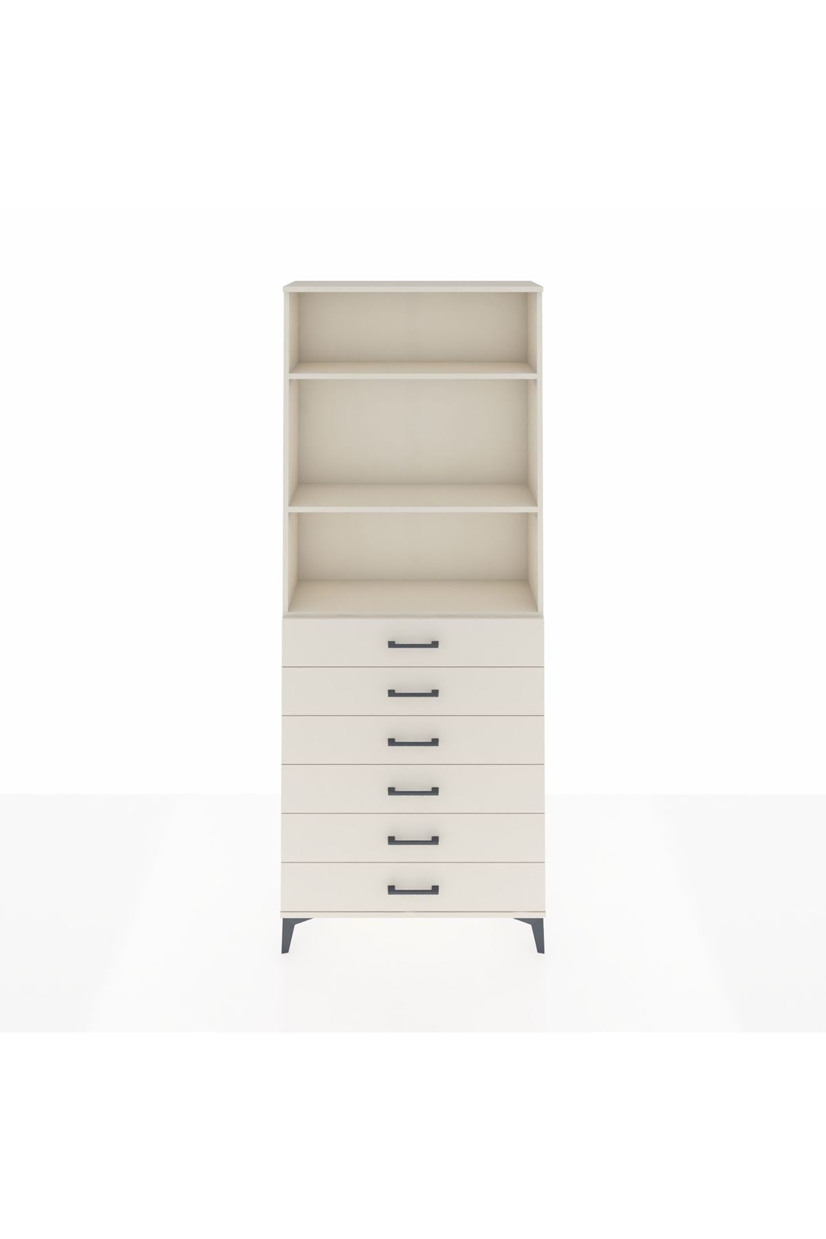 Arges Dolap 3 Raflı 6 Çekmeceli 88x30x221 Aytaşı-Aytaşı