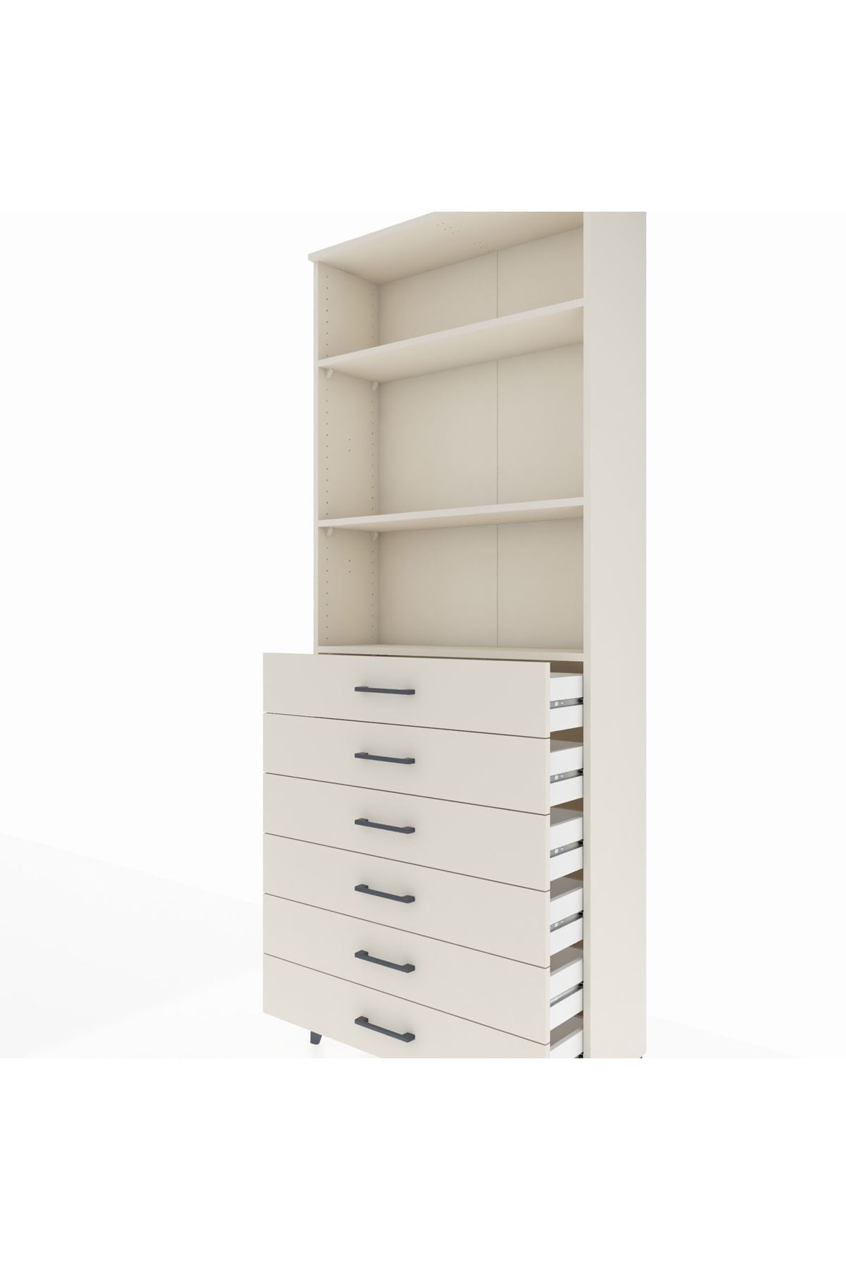 Arges Dolap 3 Raflı 6 Çekmeceli 88x30x221 Aytaşı-Aytaşı