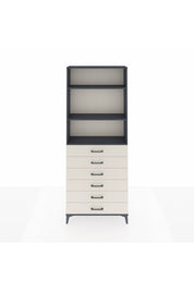 Arges Dolap 3 Raflı 6 Çekmeceli 88x30x221 Antrasit-Aytaşı