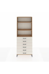 Arges Dolap 3 Raflı 6 Çekmeceli 88x30x221