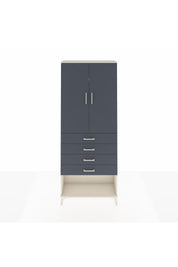 Arges Dolap 3 Raflı 4 Çekmeceli 2 Kapaklı 88x30x221 Aytaşı-Antrasit