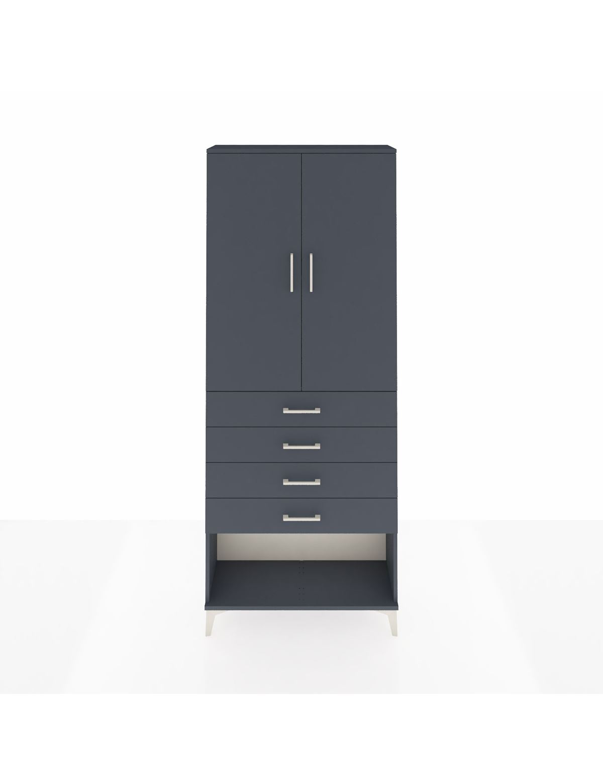 Arges Dolap 88x30x221 Antrasit-Antrasit