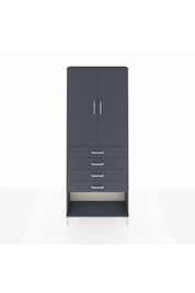 Arges Dolap 88x30x221 Antrasit-Antrasit