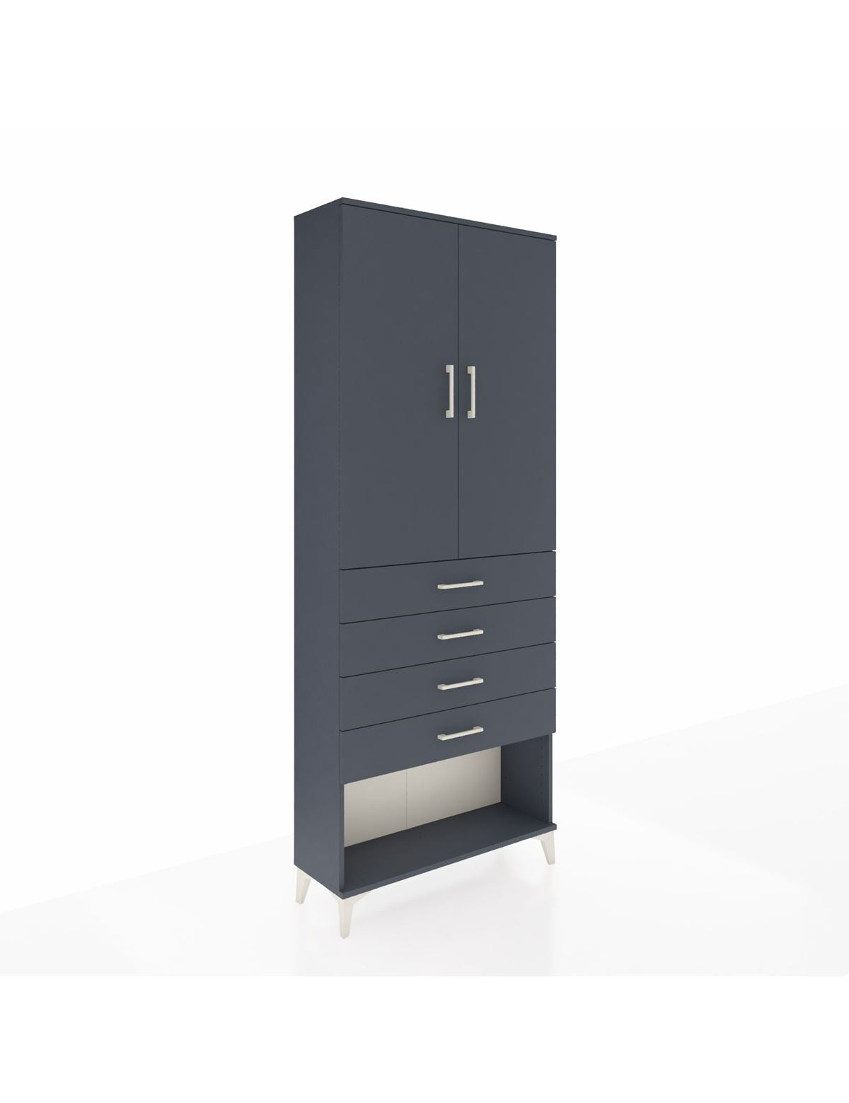 Arges Dolap 88x30x221 Antrasit-Antrasit