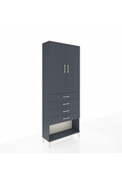 Arges Dolap 88x30x221 Antrasit-Antrasit