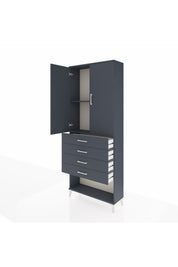 Arges Dolap 88x30x221 Antrasit-Antrasit