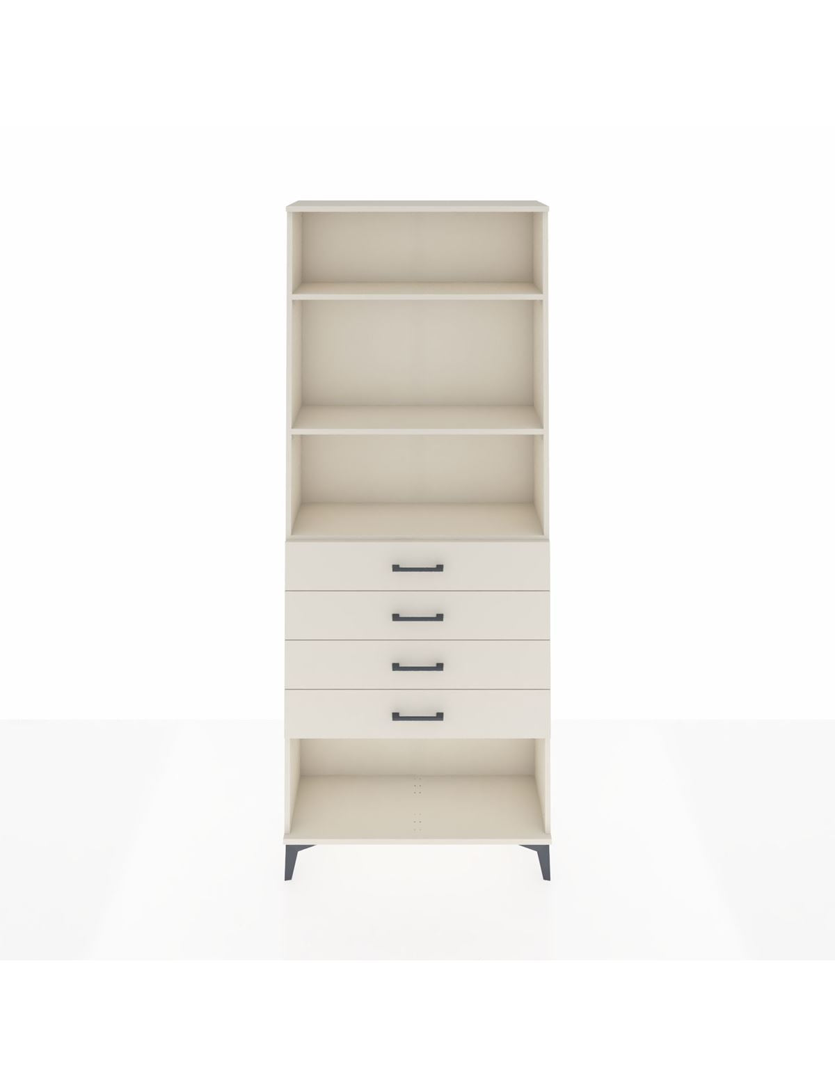 Arges Dolap 3 Raflı 4 Çekmeceli 88x30x221 Aytaşı-Aytaşı